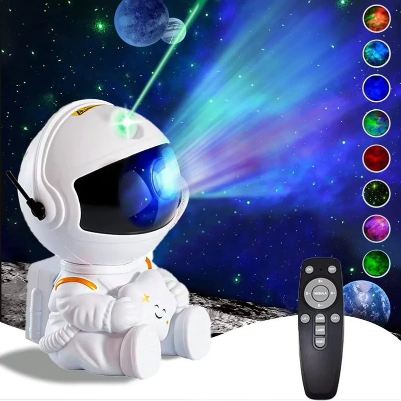 Projetor de estrelas galáxia luz noturna astronauta espaço projetor estrelado nebulosa lâmpada do teto led para quarto casa decorativa crianças presente