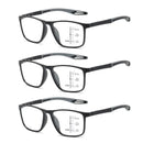 Óculos de leitura progressivos multifocais TR90 Frame Homens Mulheres Óculos esportivos anti-luz azul Ultraleve Bifocal Presbiopia