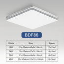Lâmpada de teto quadrada de led para iluminação de quarto, branco neutro, branco frio, branco quente, 48w, 36w, 24w, 18w, luz de teto para sala de estar