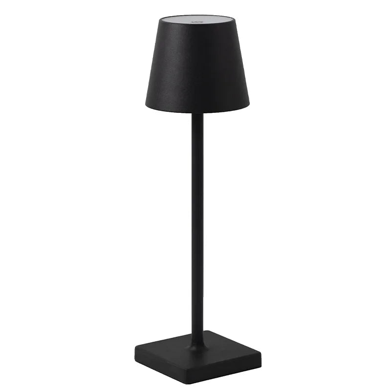 Hotel Cordless USB recarregável lâmpada de mesa Poldina impermeável interruptor de toque lâmpada de mesa para quarto hotel sala de estar restaurante